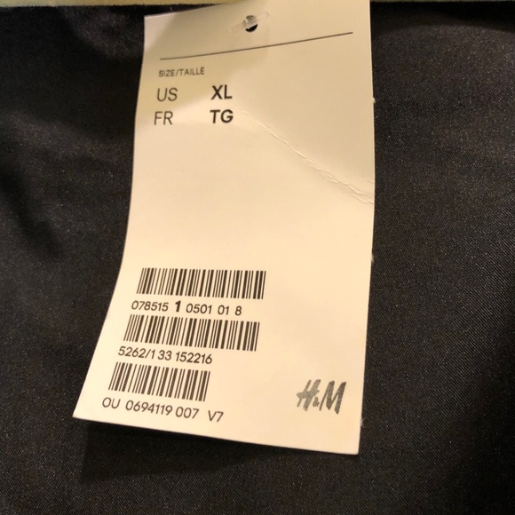 H&M men's jacket hooded windbreaker rust XL - Picture 10 of 13